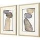 River Rocks Brown and Beige and Black and Blue Framed Art, Propac