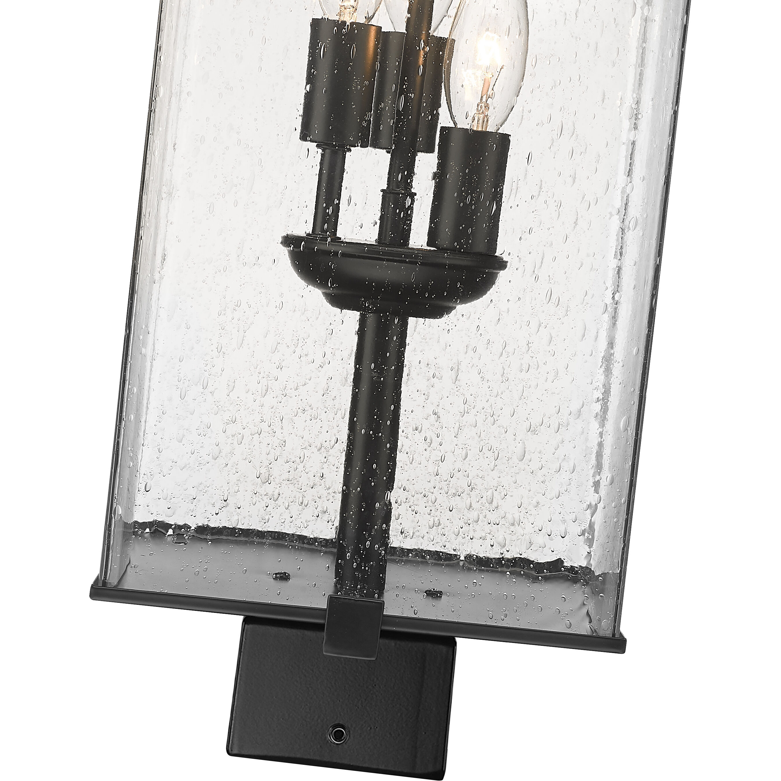 Sana 3 Light 26.25 inch Black Outdoor Post Mount Fixture