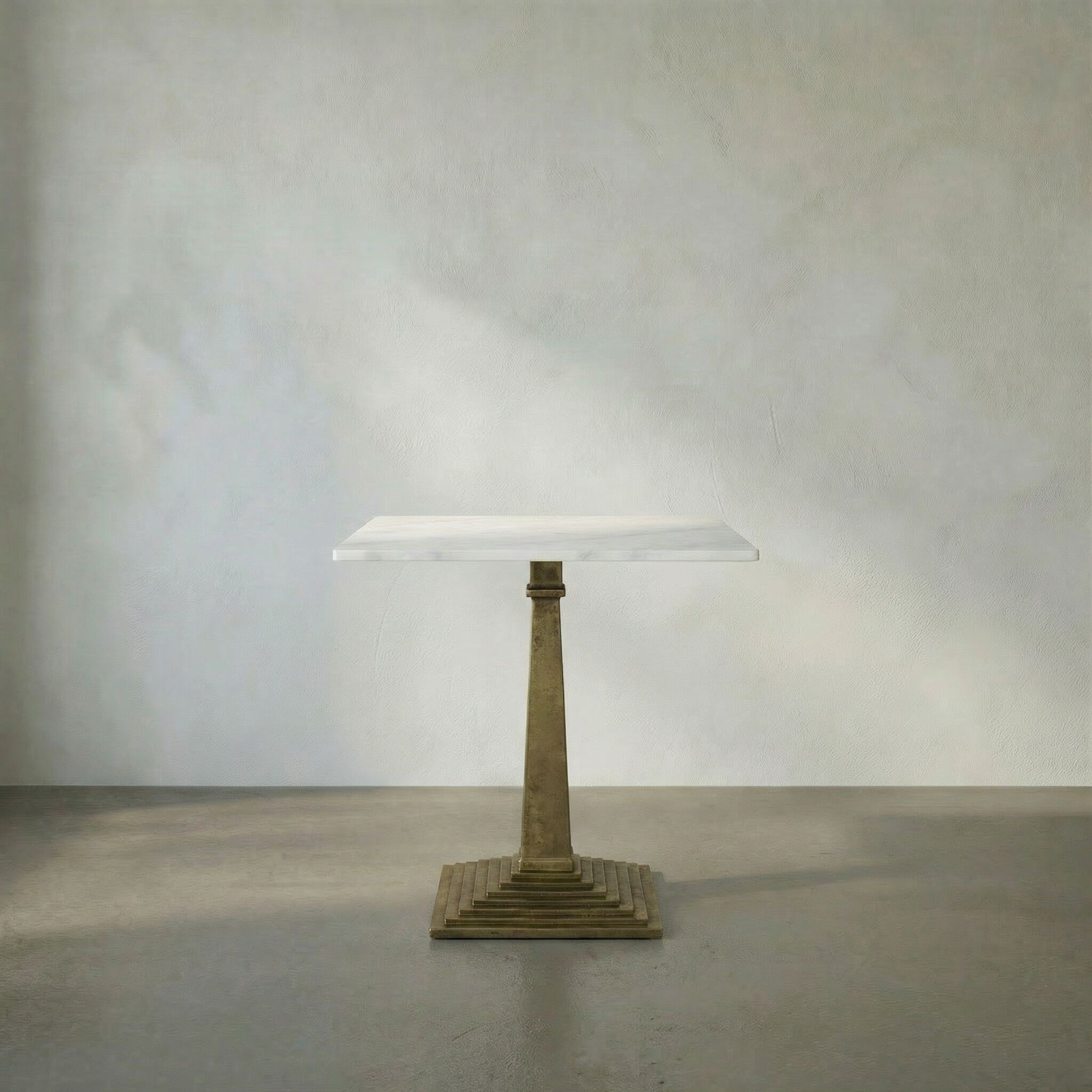 Fadim 30 X 30 inch Antique Brass Side Table