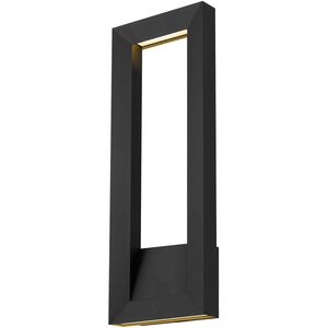 Paletto LED 28 inch Sand Black Outdoor Wall Sconce