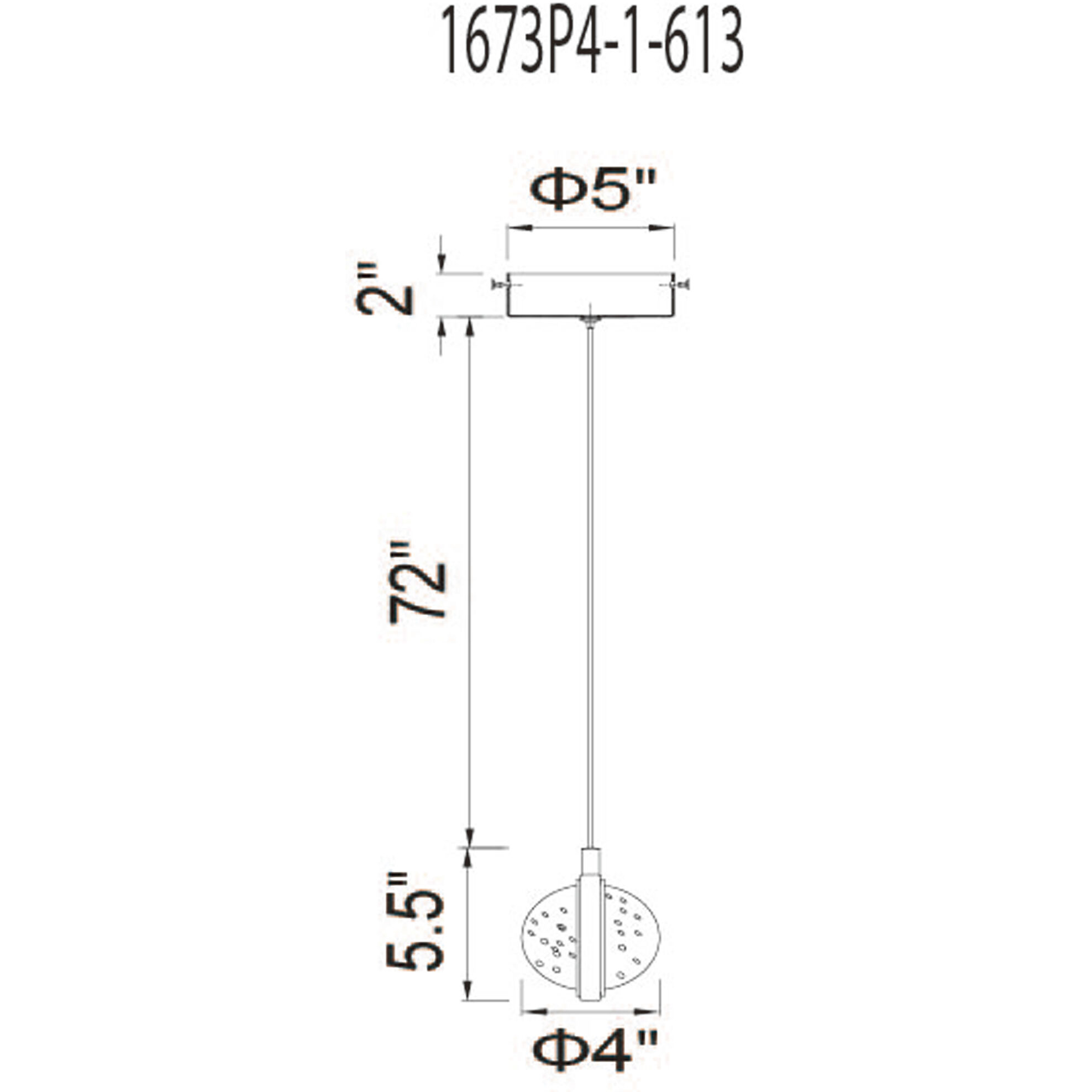Salvador LED 4 inch Polished Nickel Mini Pendant Ceiling Light