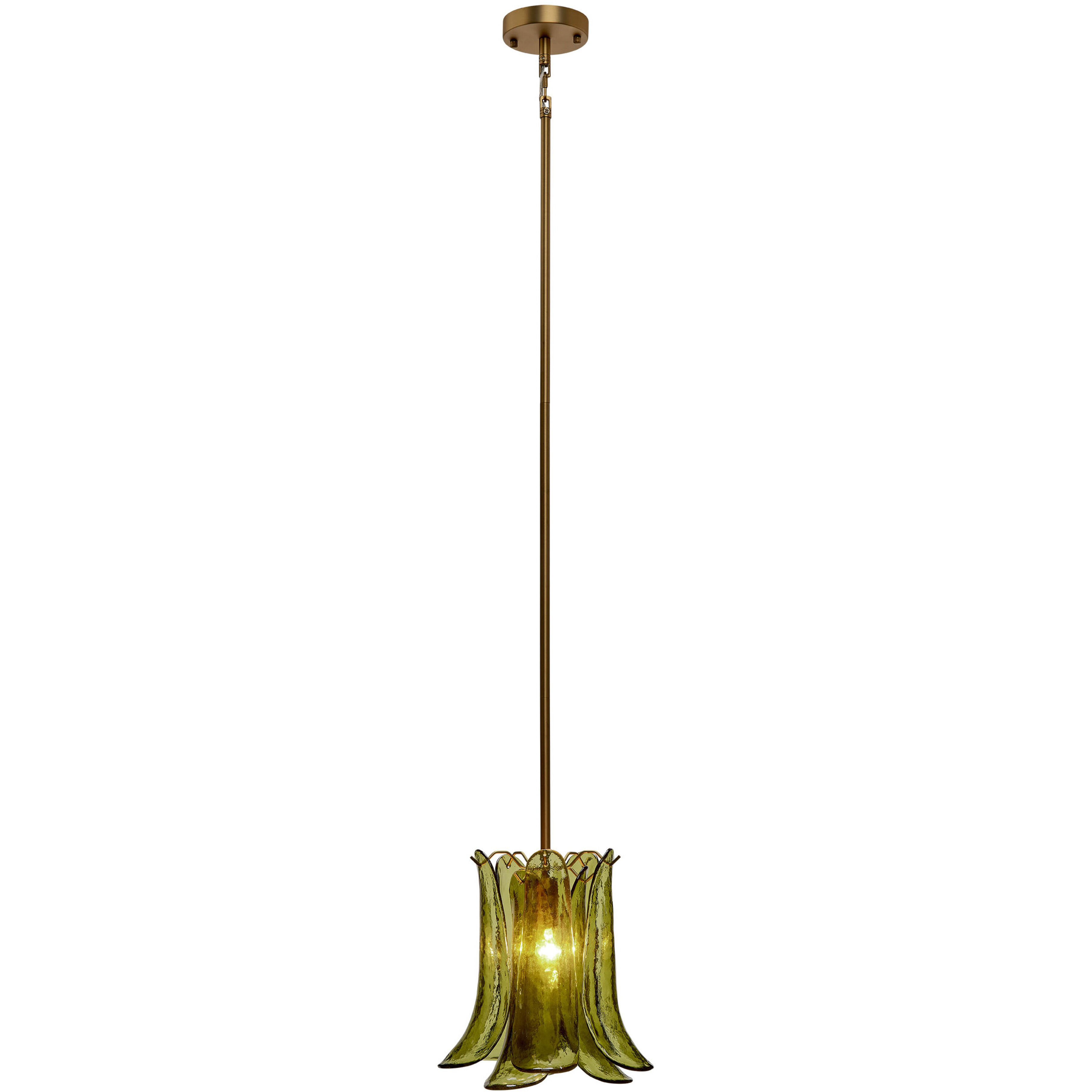 Cala 1 Light 12 inch Brass Pendant Ceiling Light