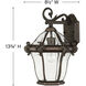 Estate Series San Clemente Outdoor Wall Mount Lantern in Copper Bronze