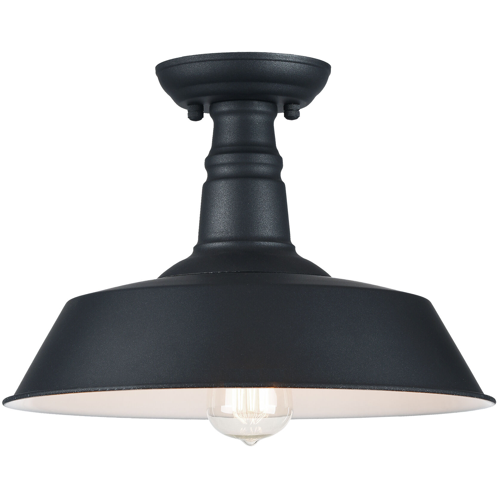 Scacchi 1 Light 14 inch Dark Grey Flush Mount Ceiling Light