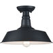 Scacchi 1 Light 14 inch Dark Grey Flush Mount Ceiling Light