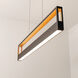 Echo LED 45 inch Black Linear Pendant Ceiling Light