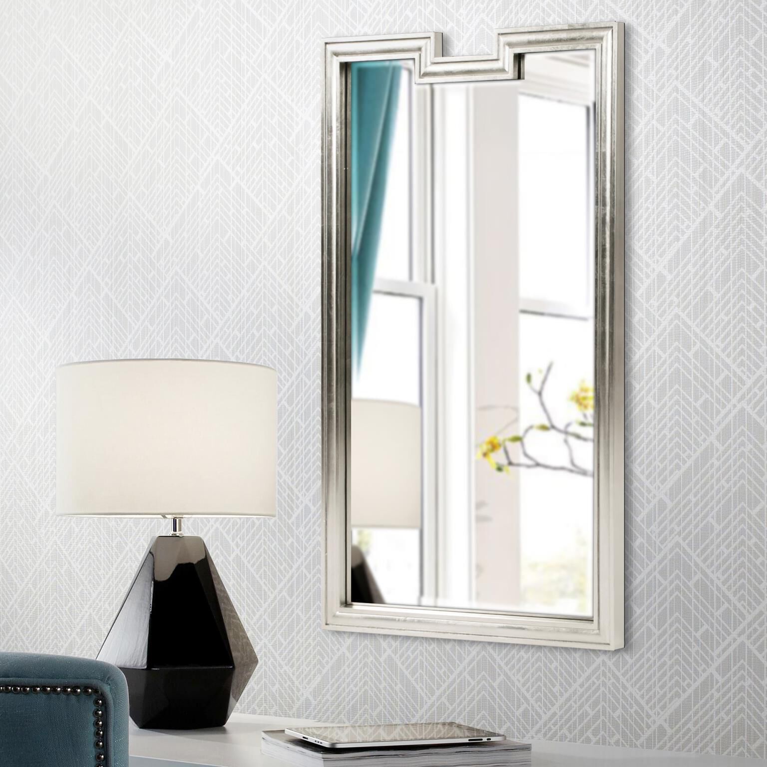 Danube 48 X 30 inch Bright Silver Mirror
