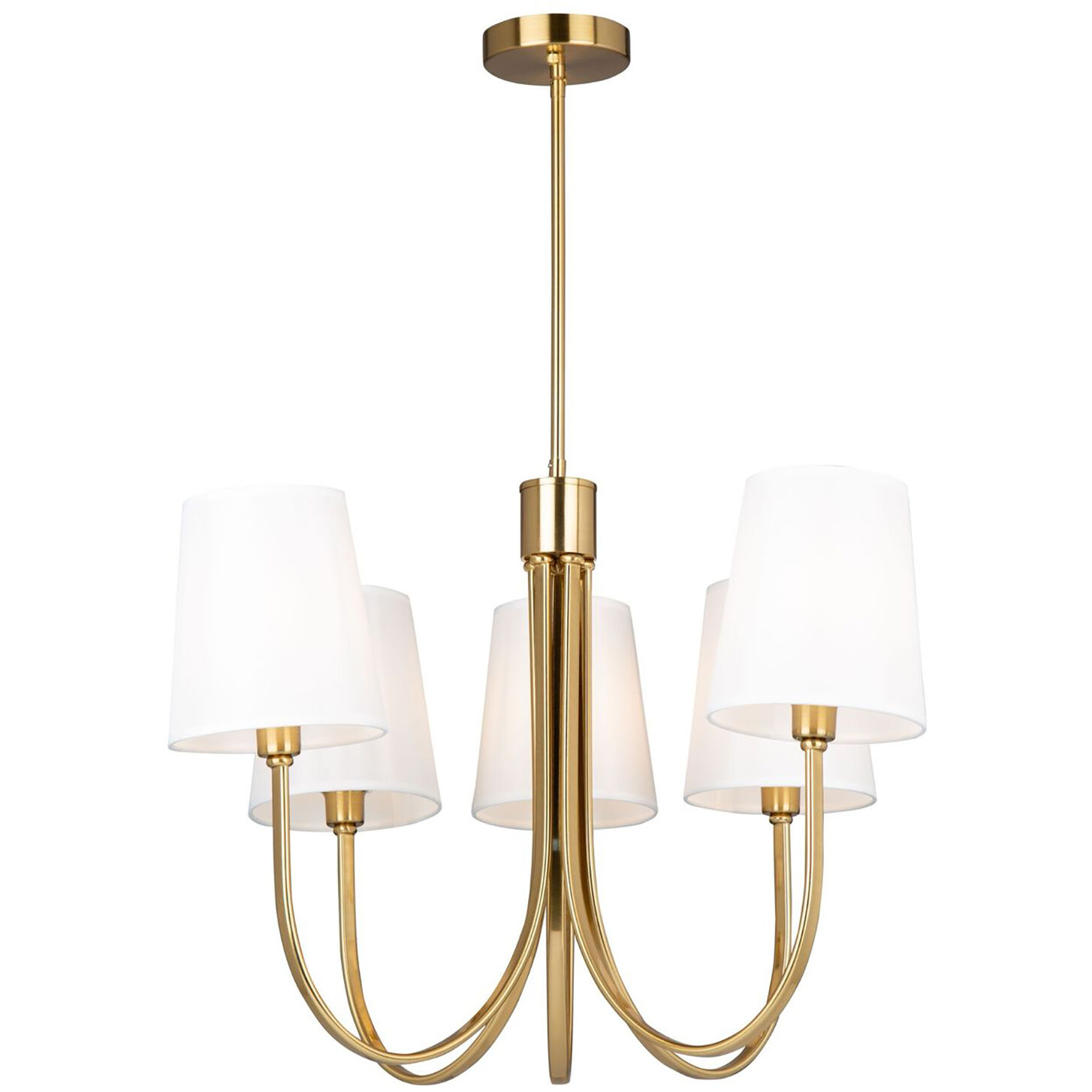 Rhythm LED 27.6 inch Brushed Gold Chandelier Ceiling Light