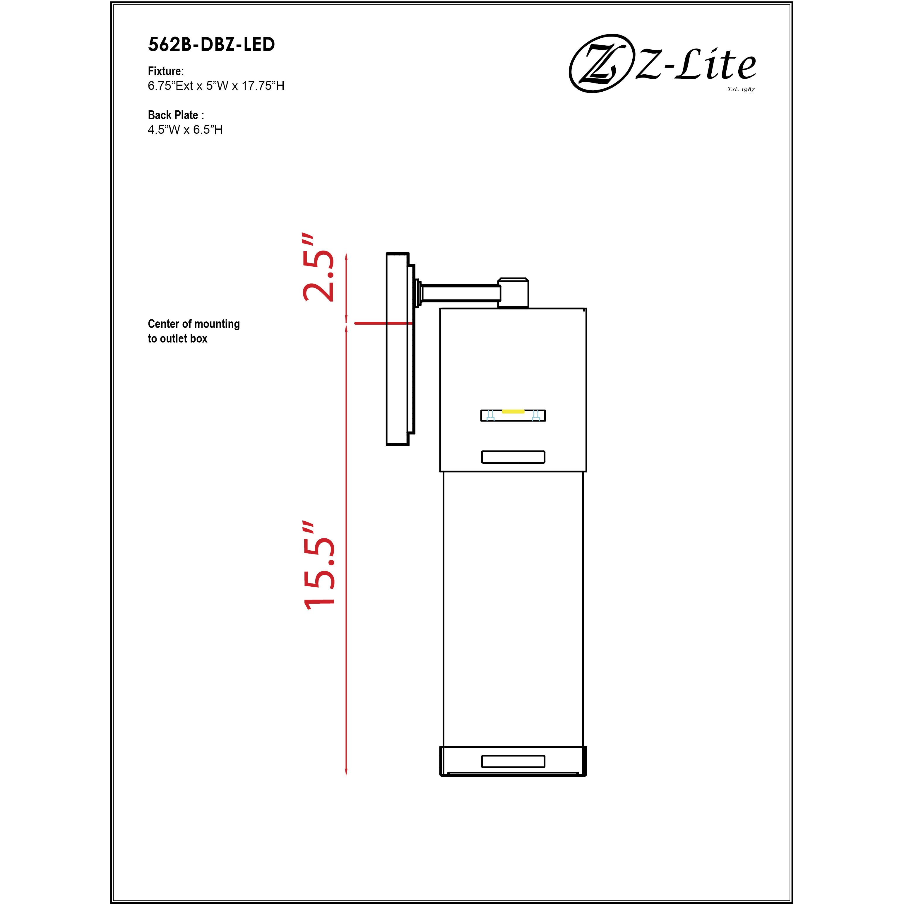 Lestat Outdoor Wall Light in Deep Bronze