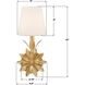 Broche Bath Sconce Wall Light in Antique Gold