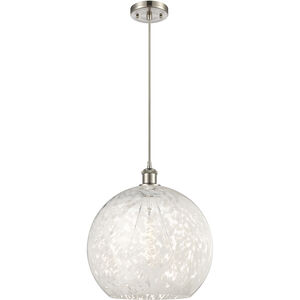 Ballston White Mouchette 1 Light 13.75 inch Pendant