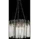 Matrix 9 Light 25 inch Matte Black and French Gold Chandelier Ceiling Light in Matte Black/French Gold