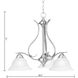 Prestige 3 Light 26.5 inch Brushed Nickel Chandelier Ceiling Light