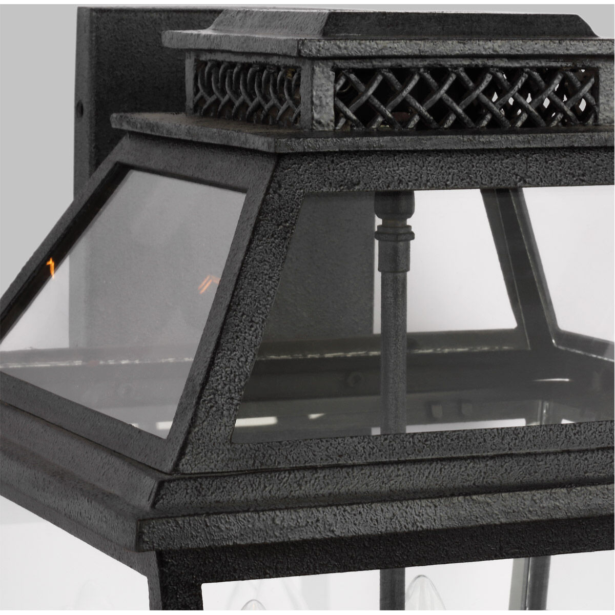 C&M by Chapman & Myers Falmouth 4 Light 19 inch Dark Weathered Zinc Outdoor Wall Lantern