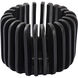 Louver 6.5 X 5 inch Candleholder in Black