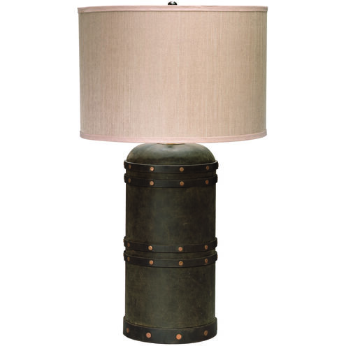 Barrel 28.5 inch 150 watt Vintage Leather Table Lamp Portable Light