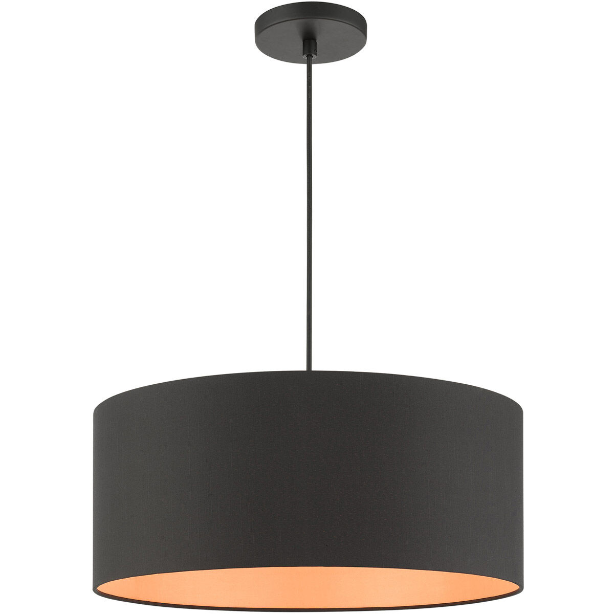 Sentosa 3 Light 18 inch Black Pendant Ceiling Light