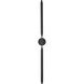 Odin 2 Light 50 inch Black Outdoor Wall Sconce