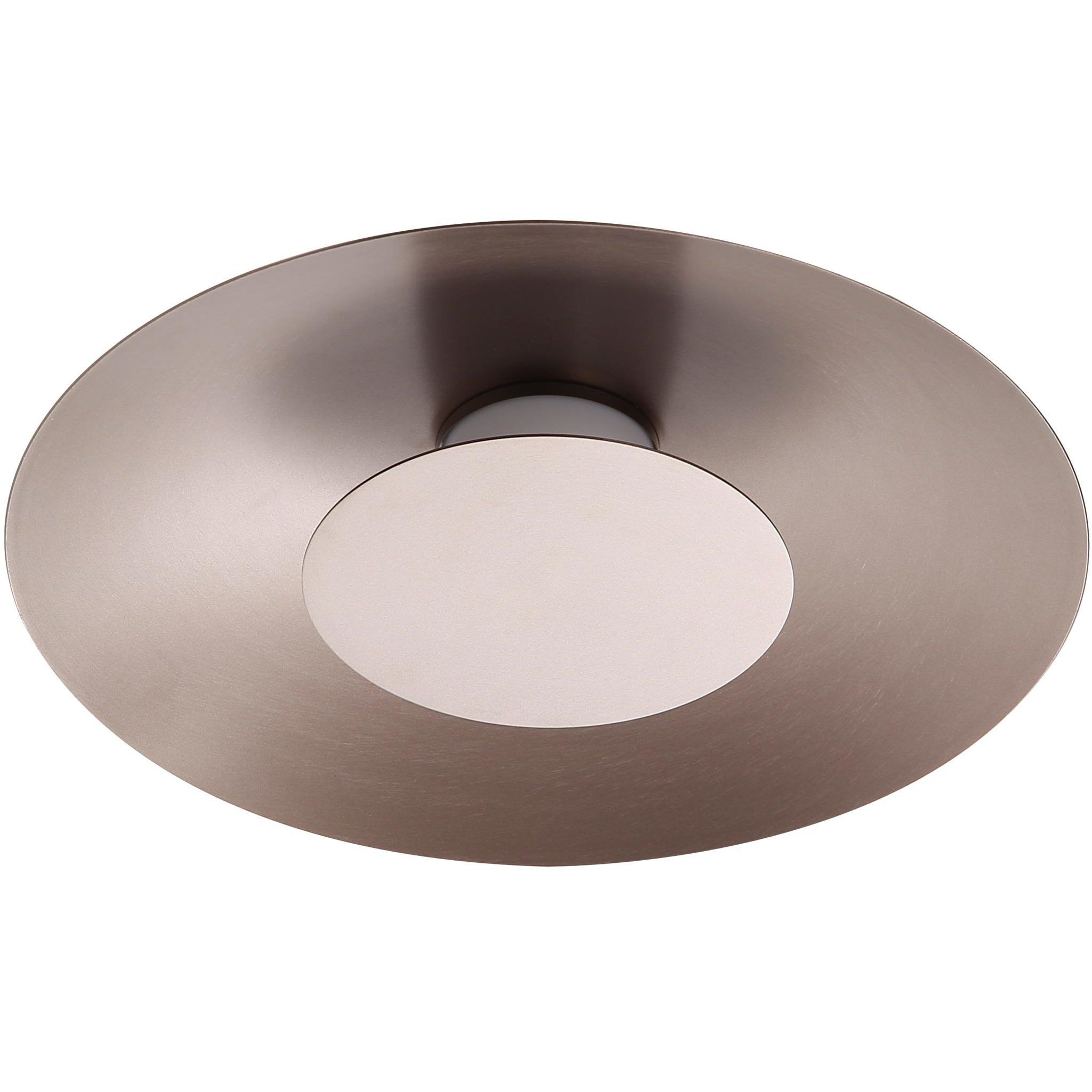 Yep Luma LED 11.75 inch Coffee Silver Flush Mount Ceiling Light