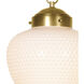 Cole 1 Light 12.75 inch Natural Brass Pendant Ceiling Light