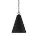 Contemporary 1 Light 18 inch Matte Black Pendant Ceiling Light