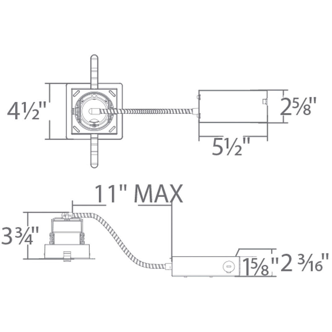 Ocularc Recessed Trims, Square