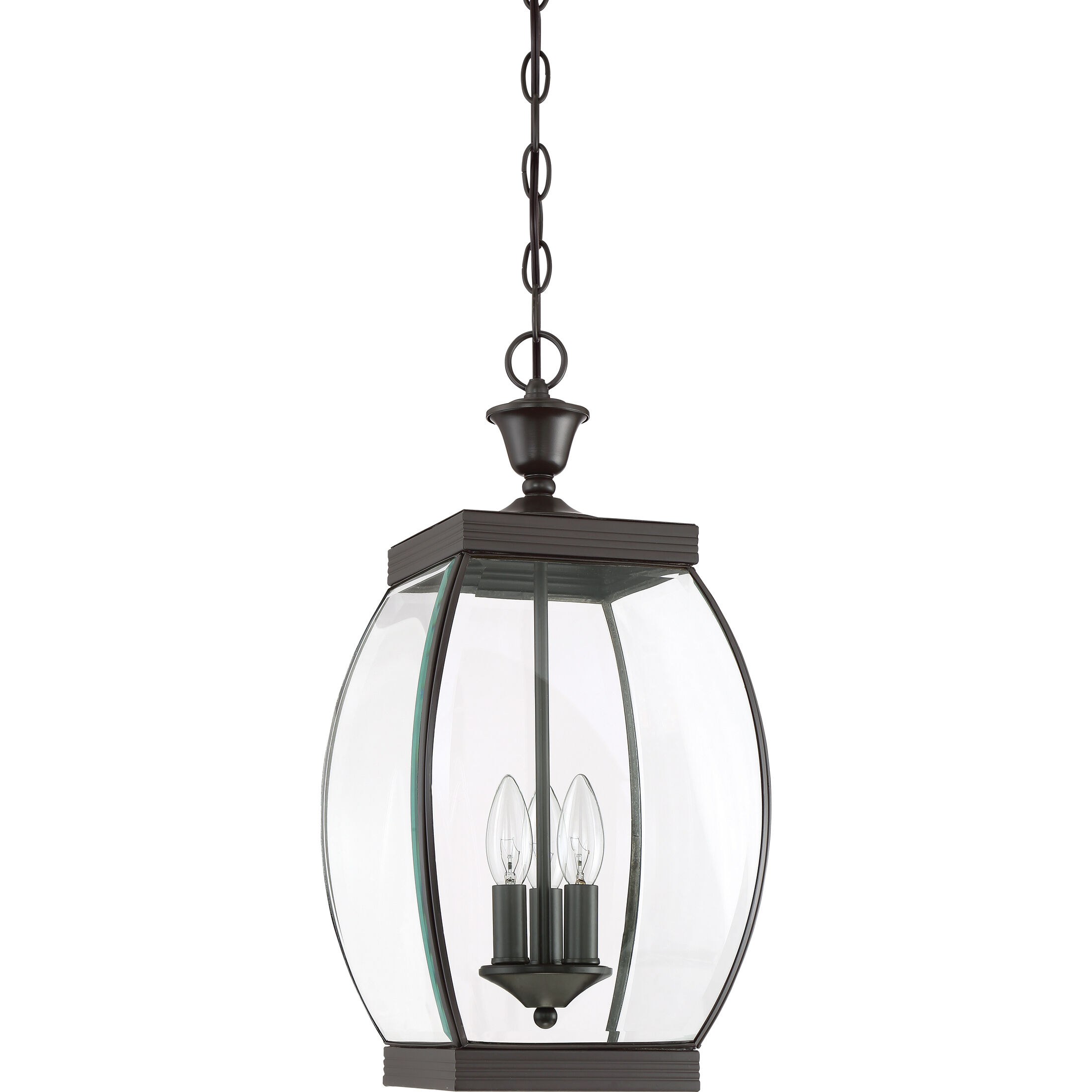 Oasis 3 Light 9 inch Medici Bronze Outdoor Hanging Lantern