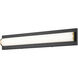 Psyra LED 24 inch Black Bath Vanity Light Wall Light