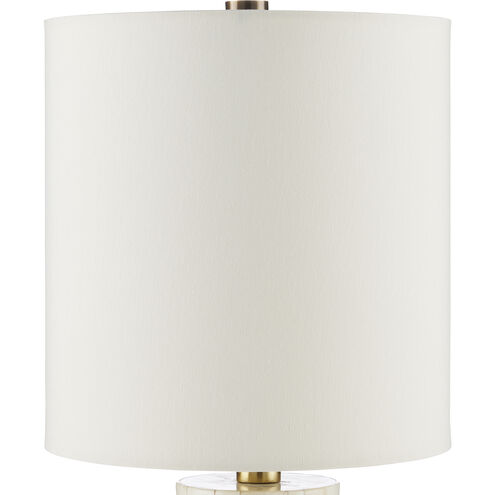 Osso 18.75 inch 100 watt Natural Bone and Antique Brass Table Lamp Portable Light