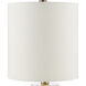 Osso 18.75 inch 100 watt Natural Bone and Antique Brass Table Lamp Portable Light