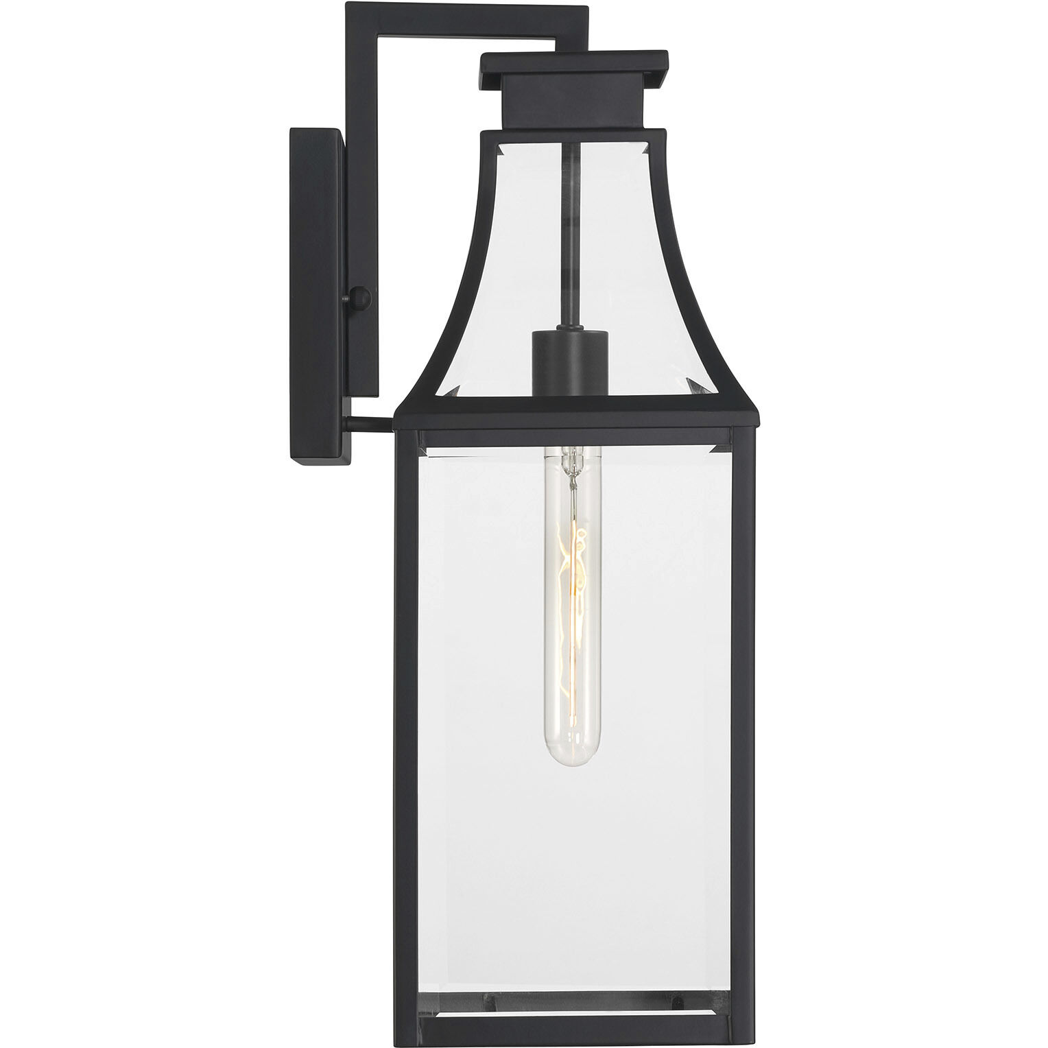 Emery 1 Light 20 inch Matte Black Outdoor Wall Lantern