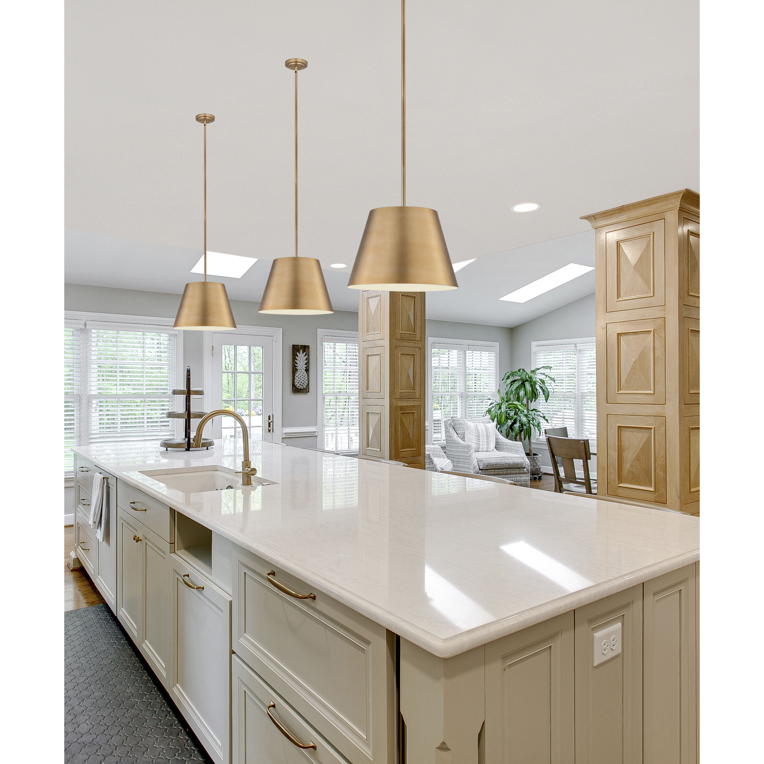 Lilly 1 Light 18 inch Modern Gold Pendant Ceiling Light