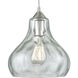 Belmont 1 Light 10 inch Clear with Satin Nickel Mini Pendant Ceiling Light
