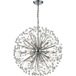 Starburst 16 Light 27 inch Polished Chrome Chandelier Ceiling Light