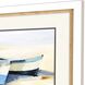 Waterside Collection Block Profile Matted White Framed Art