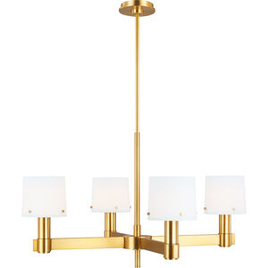 TOB by Thomas O'Brien Palma 4 Light 32.25 inch Burnished Brass Chandelier Ceiling Light