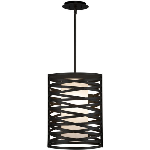 Tempest LED 12.3 inch Matte Black Pendant Ceiling Light in 3000K LED, Frosted, Oversized