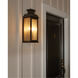 Sean Lavin Pediment 3 Light 23.88 inch Dark Weathered Zinc Outdoor Wall Lantern