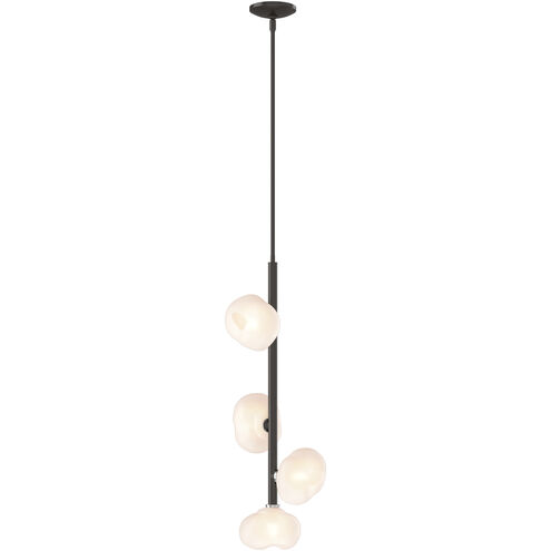 Ume 4 Light 11.6 inch Oil Rubbed Bronze Vertical Pendant Ceiling Light in Frosted