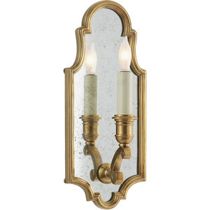 Chapman & Myers Sussex5 1 Light 5 inch Antique-Burnished Brass Framed Sconce Wall Light, Small