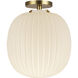 Alora Mood Cherise 1 Light 11.88 inch Brushed Gold Semi-Flush Mount Ceiling Light