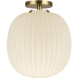 Alora Mood Cherise 1 Light 11.88 inch Brushed Gold Semi-Flush Mount Ceiling Light