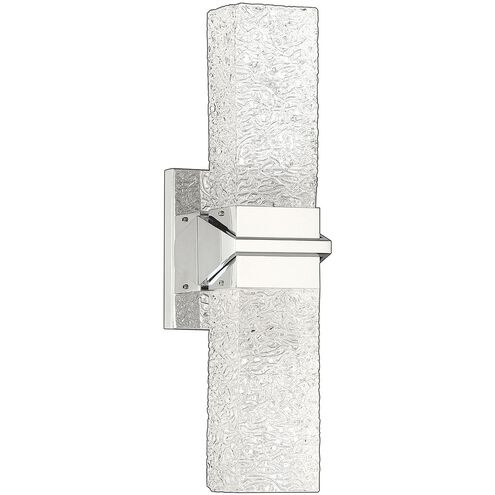 Ice 2 Light 4.75 inch Chrome Vanity Light Wall Light