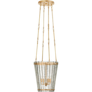 Carrier and Company Cadence 4 Light 15 inch Hand-Rubbed Antique Brass Chandelier Ceiling Light, Small