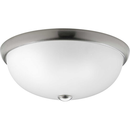 Glass Domes 3 Light 16.5 inch Brushed Nickel Flush Mount Ceiling Light