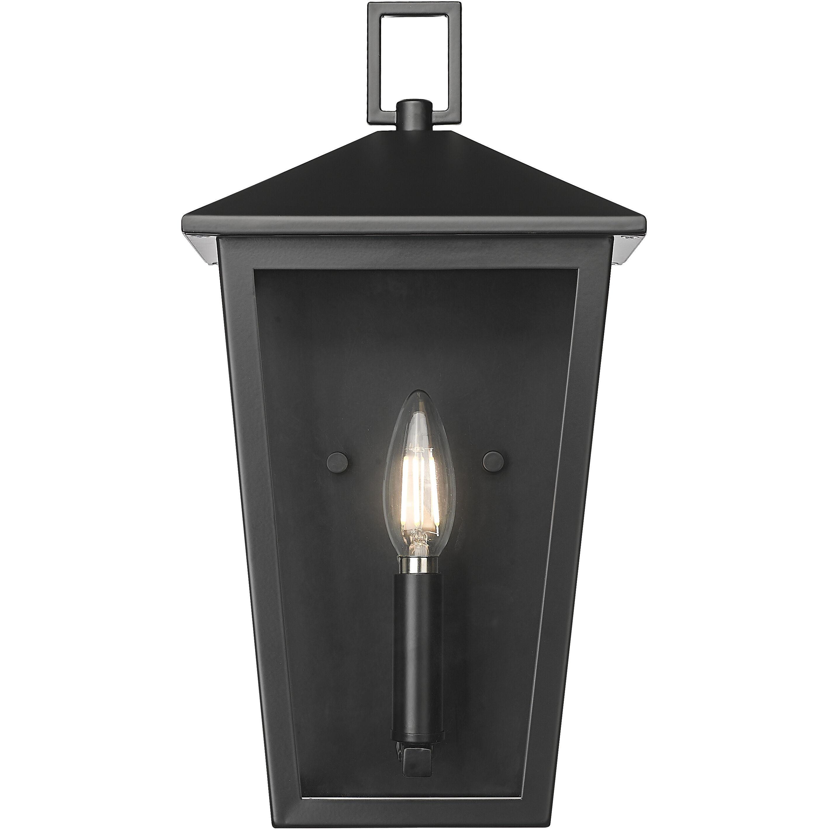 Munger 1 Light 14 inch Powder Coated Black Outdoor Wall Sconce