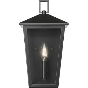 Munger 1 Light 14 inch Powder Coated Black Outdoor Wall Sconce