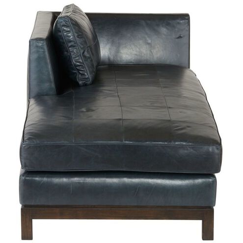 Edmond Ink Leather Chaise