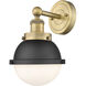 Hampden 1 Light 7.25 inch Brushed Brass Sconce Wall Light