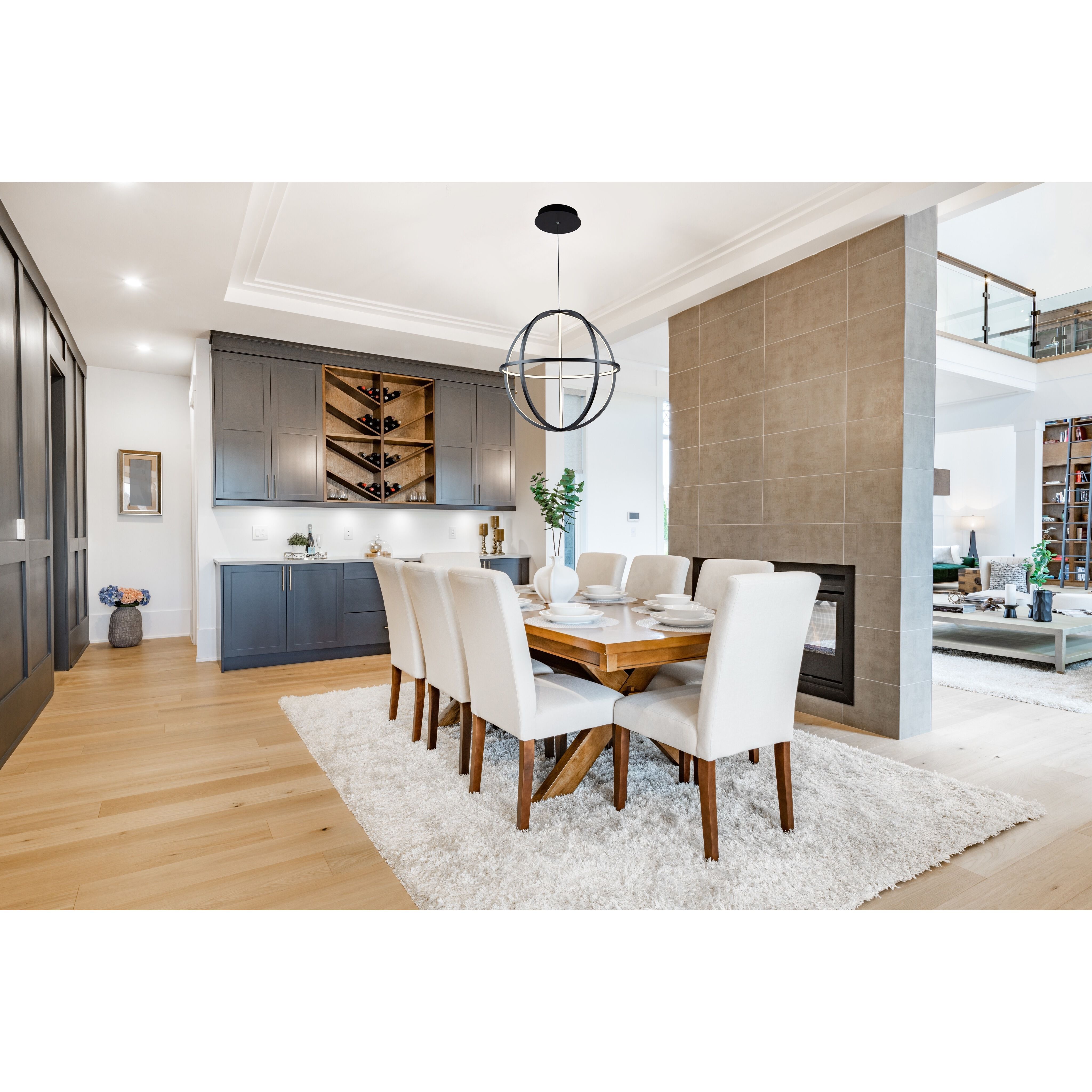 Celestial 4 Light 20 inch Matte Black Chandelier Ceiling Light